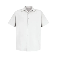 Red Kap Specialized Short Sleeve Pocketless Work Shirt - ...... from ASI...