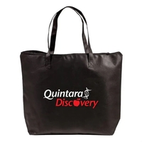 Non-woven zippered tote bag made of 100 gsm polypropylene plus 1... from ASI...