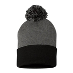 Sportsman 12" Pom-Pom Cuffed Beanie