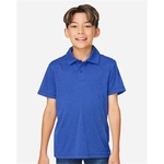 Team 365 Youth Zone Sonic Heather Performance Polo