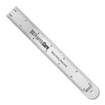 6.75" x 0.75" Stainless Steel Ruler w/ 16ths over 32nds