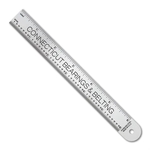 6.75" x 0.75" Stainless Steel Ruler w/ 32nds over 64ths