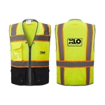 Deluxe ANSI Class 2 Safety Vest w/Reflective Piping/Black