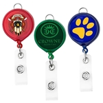 Large Face Badge Reel w/Lanyard Attachment (translucent)