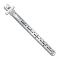 Stainless Steel 6" Pocket Ruler w/ MM over 50ths