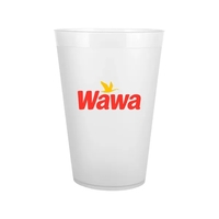 5 oz frosted plastic cups; BPA free and American-made.... from ASI 91880...