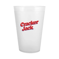 10 oz, frosted plastic cups; BPA free and American-made.... from ASI 91880...