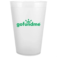 24 oz, frosted plastic cups; BPA free and American-made.... from ASI 91880...