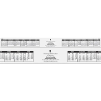 16" x 1 1/2" reusable poly computer monitor calendar with custom... from ASI...