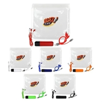 Clear Viper Cable, Ear Bud & Cloth Set