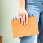 Disc-Bound Journal - Debossed Leather - Small