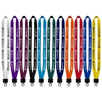 3/4" x 17" smooth nylon lanyard with plastic clamshell hardware and... from...