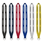 3/4" Polyester Sewn Lanyard with Silver Split-Ring