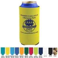 16 oz Tall Pocket Can Coolie with 3 sided Imprint