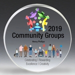 PhotoImage® Round Paperweight - 4" Dia x 1/2"