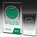 Rect. Acrylic Paperweight - 4" x 6" x 3/4"