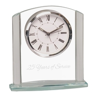 6 1/4" Arch Glass Clock
