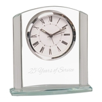 6 1/4" Arch Glass Clock