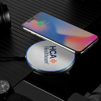 3 7/8" x 1/4" round plastic 15W wireless charging pad.... from ASI 91435...