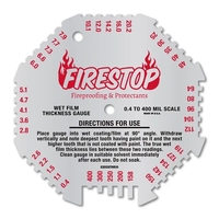 4.5" x 4.5" .032 4CP Octagonal Aluminum Wet Film Thickness Gauge... from ASI...