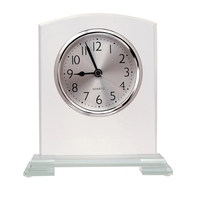 5 3/4" x 6 1/2" x 2 1/8" glass clock with... from ASI 74601 Calico