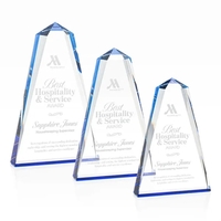 The Cotswold Award is an Elegant optical crystal award with blue... from ASI...