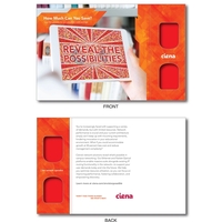 Decoder Greets Post Cards - Red Reveal - Custom Imprint