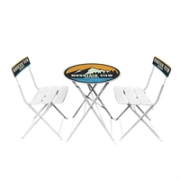 Bring cafe vibes anywhere with this sleek bistro set-durable, stylish, and......