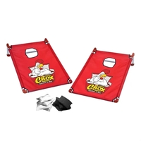 Take your favorite game anywhere with this lightweight cornhole set...