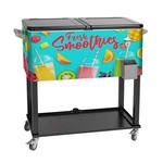 Rolling Cooler Vending Cart, Wrap Graphic