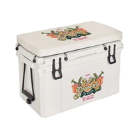 45L Bench Cooler, Front and Cushion Imprint