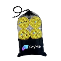 Indoor/Outdoor Pickleball Plus Imprinted Balls and Mesh Bag