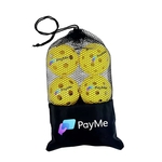 Indoor/Outdoor Pickleball Plus Imprinted Balls and Mesh Bag