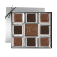 Custom 6 oz chocolate squares gift box.... from ASI 44900 NC Custom...
