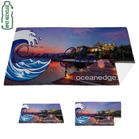 30" x 60" Full Color RPet Waffle Weave Sand Free Beach/Yoga... from ASI 62660...