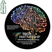 6 1/2" round 170GSM polyester microfiber cleaning cloth.... from ASI 62660...