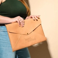 Laptop Envelope - Debossed Leather (15" W x 10.5" H... from ASI 74710 Numo