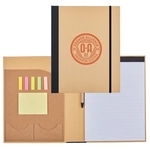 Recycled Cardboard Notebook w/ Notepad and Sticky Notes
