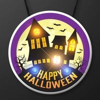 Haunted House Light Up Halloween Necklace.... from ASI 34194 ALightPromos