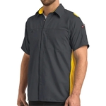 Red Kap Men's Performance Plus Short Sleeve Shirt with Oi...