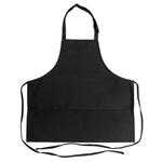 Black Three Pocket Adjustable Bib Apron