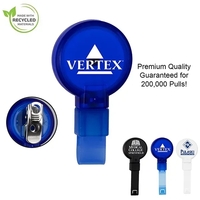 1" x 1/4" ABS and PP plastic round retractable badge reel... from ASI 62660...