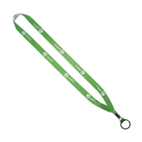 5/8" x 16" satin ribbon lanyard with metal split key ring... from ASI 88060...
