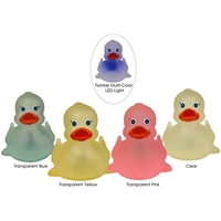 Rubber Transparent Twinkling Light Duck