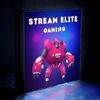 Lightweight, innovative display with customizable design and integrated LED...