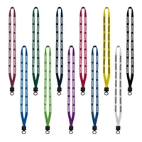 1/2" x 16" knitted cotton lanyard with plastic clamshell and O-ring.... from...