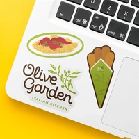 Custom glossy business stickers/labels that are water and weather...