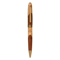 Wide Maple/Rosewood Pen
