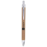 Light Brown Laserable Leatherette Pen