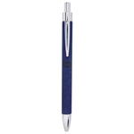 Blue Laserable Leatherette Pen